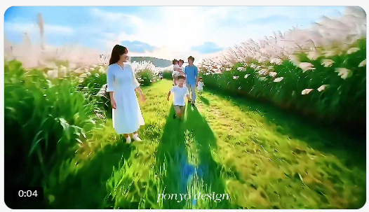 情绪治愈型家庭短片-走进花海记忆 作品图
